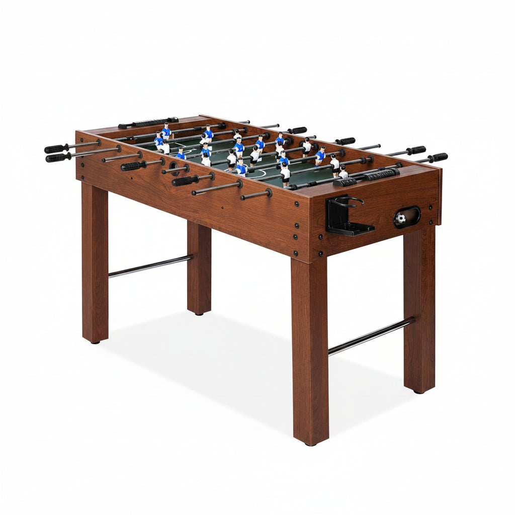Foosball Table, Competition-Sized 48In and 55In Game Table for Home & Game Room – Includes 2 Balls & 2 Cup Holders – Classic Indoor Soccer Game