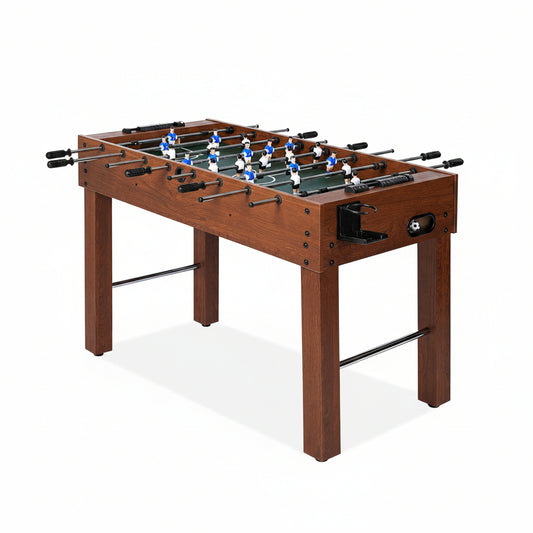 Foosball Table, Competition-Sized 48In and 55In Game Table for Home & Game Room – Includes 2 Balls & 2 Cup Holders – Classic Indoor Soccer Game