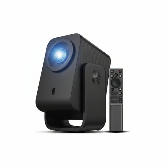 C1 Smart Google TV Projector, Wifi and Bluetooth, 285° Rotating Gimbal